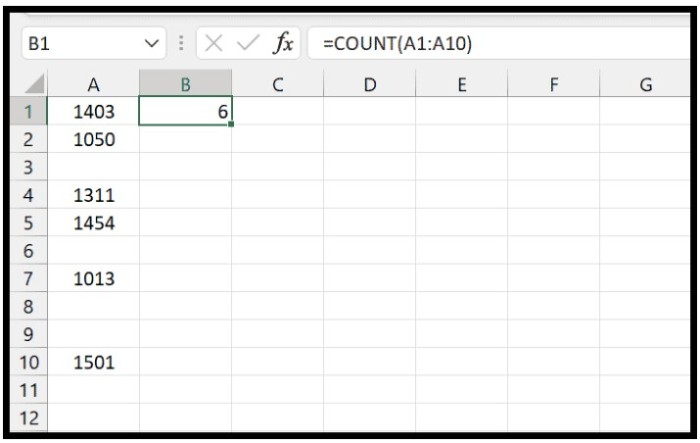 Blank Cells in Excel 4