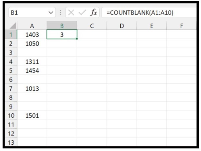 COUNTIF Function 3