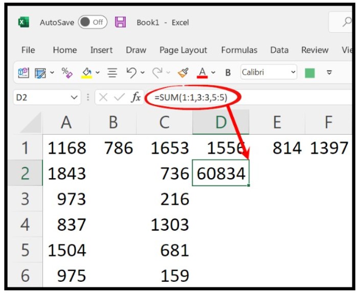 Calculate the Sum 5