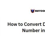 How to Convert Date to Serial Number in Excel