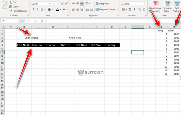 How to Create an Automated Calendar in Excel