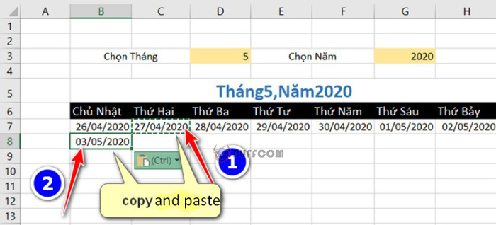 How to Create an Automated Calendar in Excel