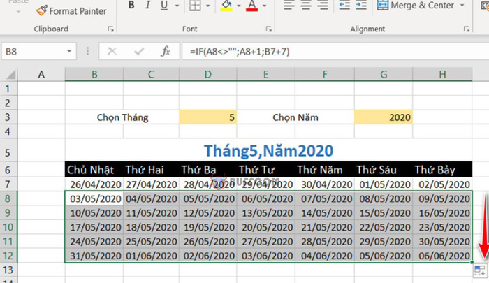 How to Create an Automated Calendar in Excel