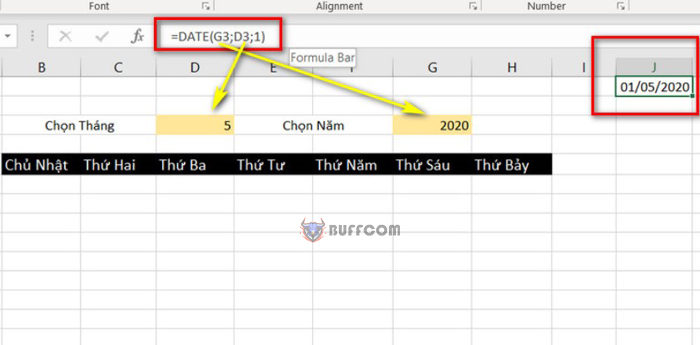 How to Create an Automated Calendar in Excel