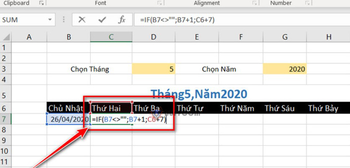 How to Create an Automated Calendar in Excel