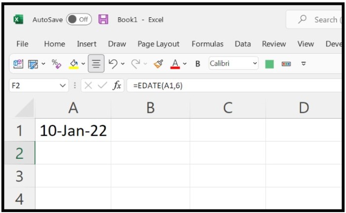 Date in Excel 3