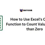 Counting >0 with Excel's COUNTIF Function