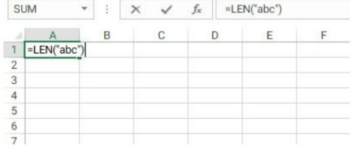 Excels LEN Function 1