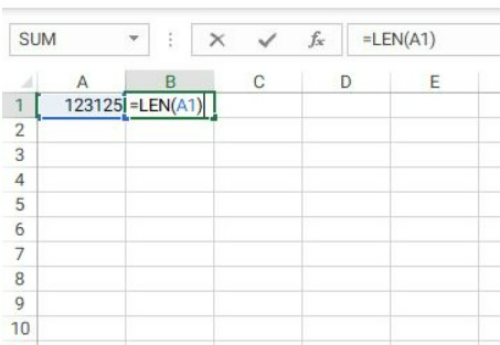 Excels LEN Function 3