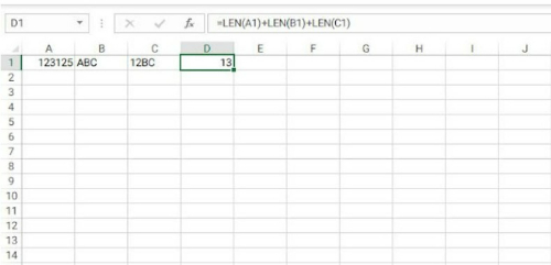 Excels LEN Function 6