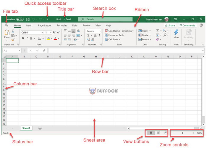 Excel Application Window