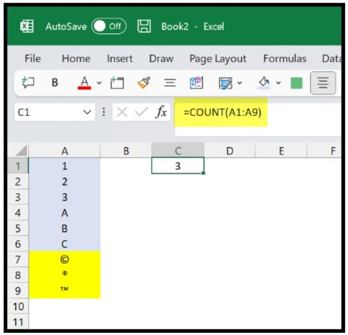 COUNT vs COUNTA (Function Difference with Example)