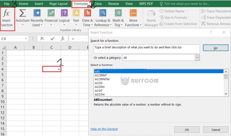 Function Wizard in Excel 1