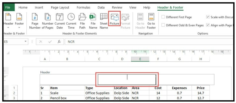 How to Add Watermark in Excel 2