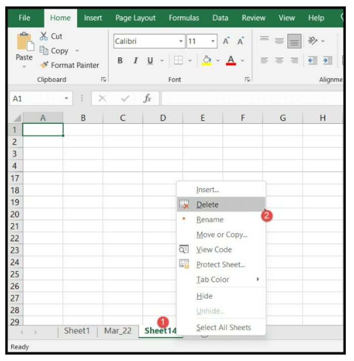 How to Add and Delete a Worksheet in Excel 9