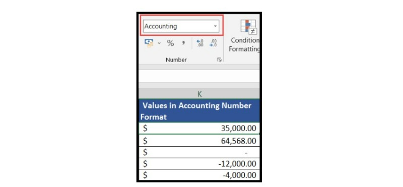 How to Apply Accounting Number Format in Excel 10