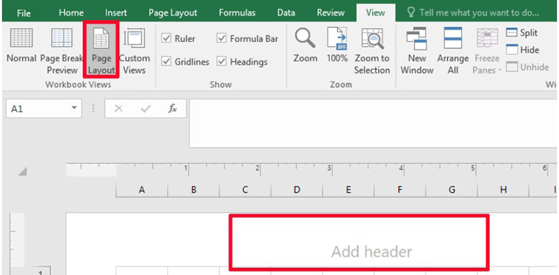 How to Number Pages in Excel 7