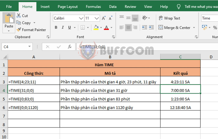 How to Use the TIME Function to Return Time Values in Excel