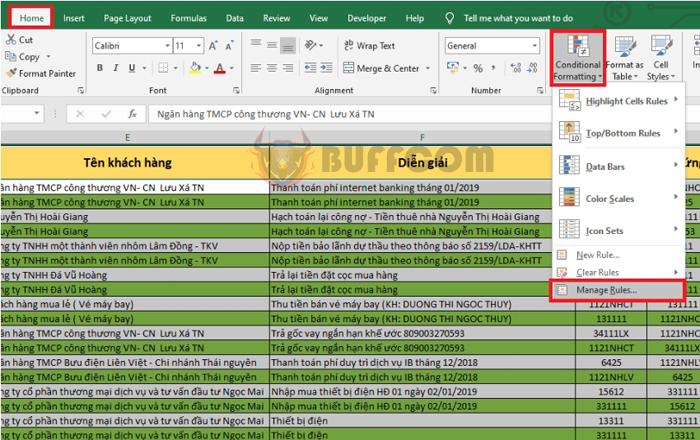 How to alternate row colors in Excel