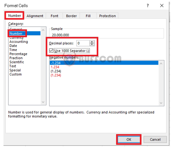 How to automatically add decimal points to numbers in Excel