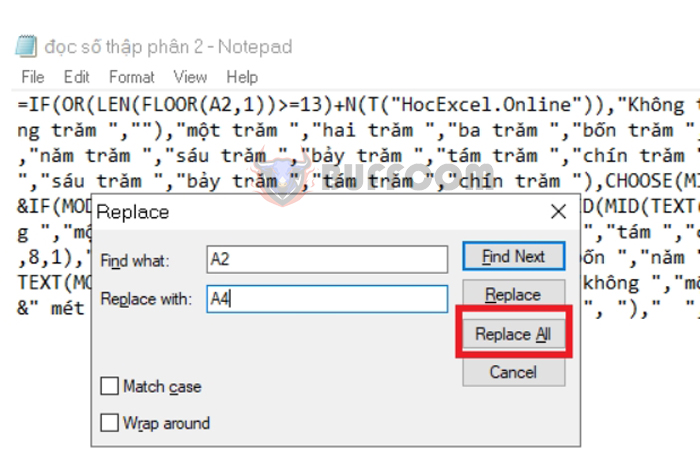 How to convert decimal numbers into words in Excel