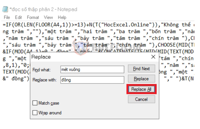 How to convert decimal numbers into words in Excel