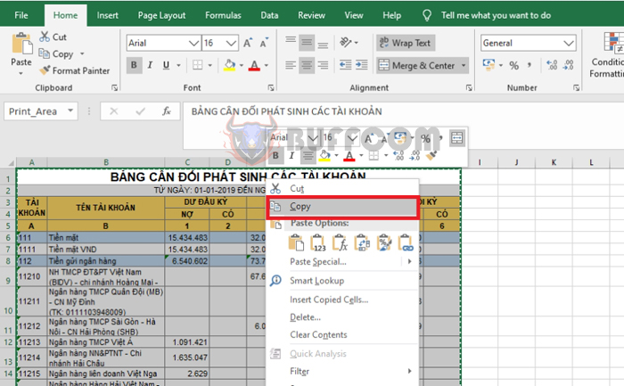 How to copy a table from Excel to Word while maintaining the formatting