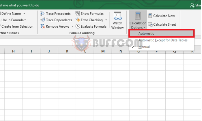 How to enable automatic formula calculation mode in Excel