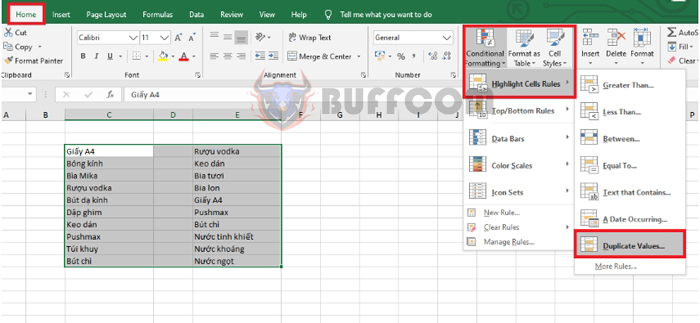 How to find duplicate values in an Excel data array2