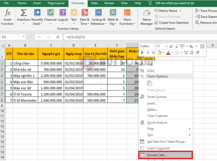 How to lock and hide formulas in Excel