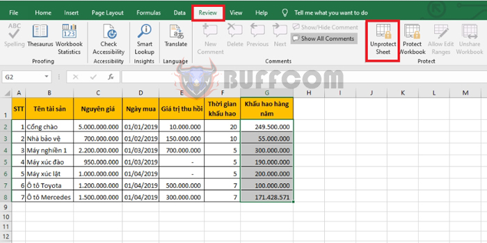 How to lock and hide formulas in Excel