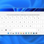 How to quickly open the on-screen keyboard on Windows 11