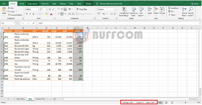 How to quickly view statistics in Microsoft Excel