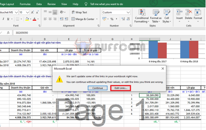 How to remove broken links in your Excel file2