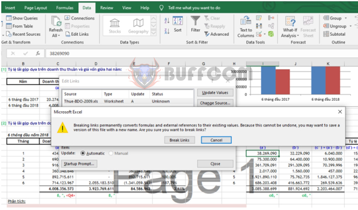 How to remove broken links in your Excel file