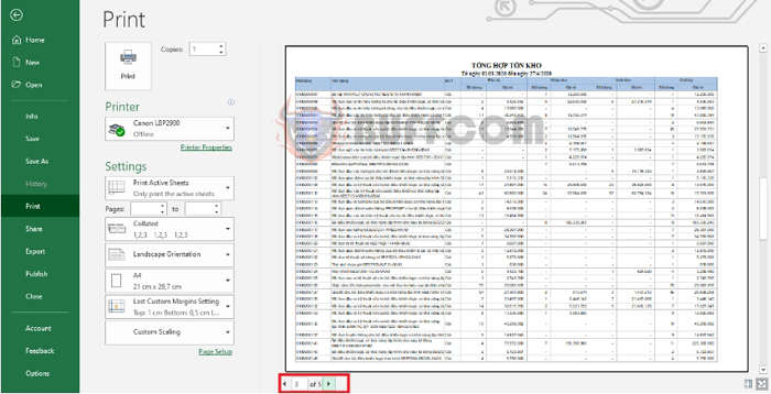 How to repeat table header row in Excel on the next page