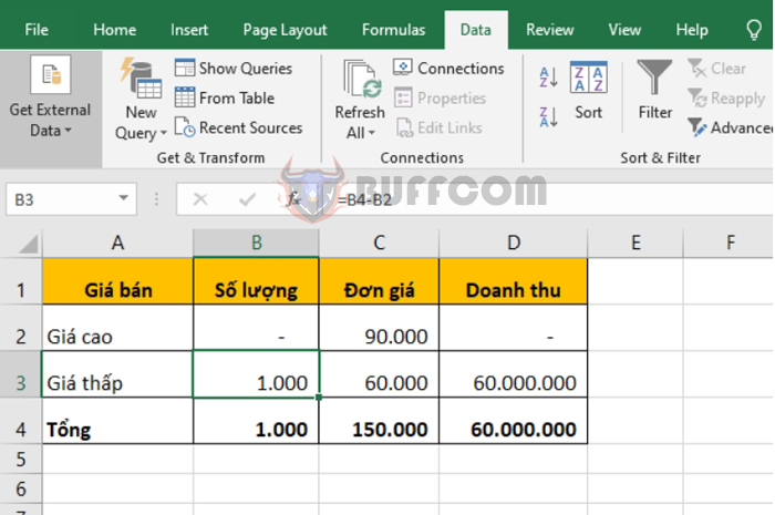 How to use Goal Seek tool to find breakeven point in Excel