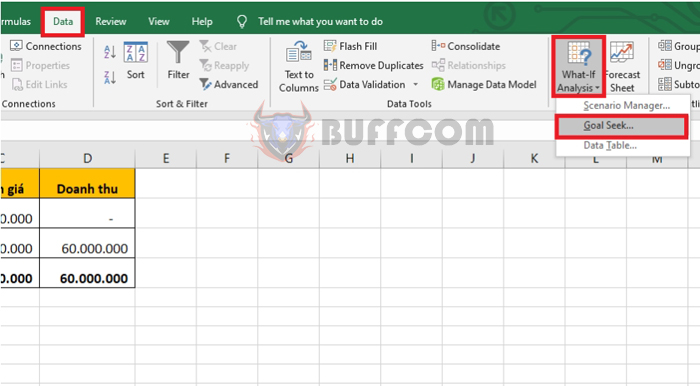 How to use Goal Seek tool to find breakeven point in Excel