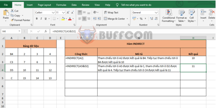 How to use INDIRECT function to create a reference range in Excel