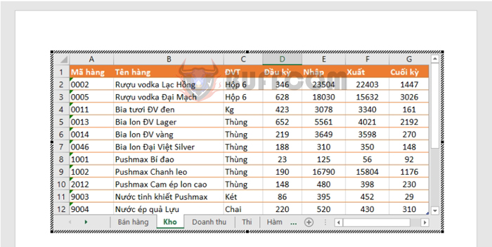 How to use Paste Special to copy data from Excel to Word