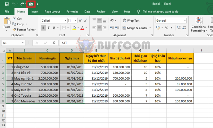 How to use the Camera tool to crop images in Excel