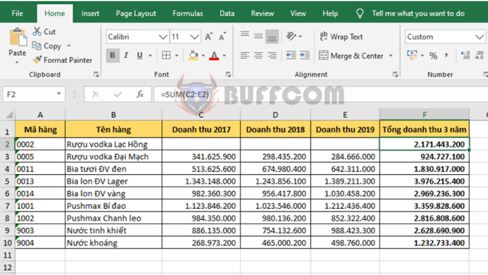 Instructions to enable automatic formula updates in Excel