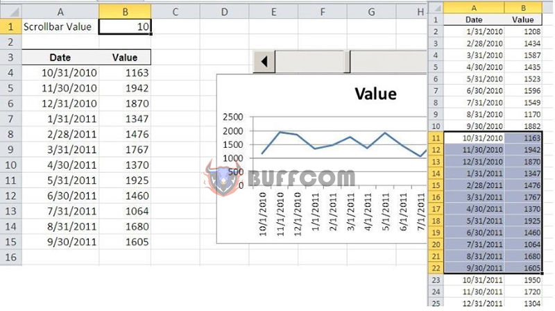 Interactive Tools In Excel Dashboard 1