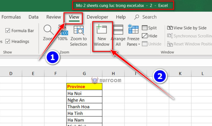 How to Open 2 Excel Sheets and 2 Excel Files at the Same Time