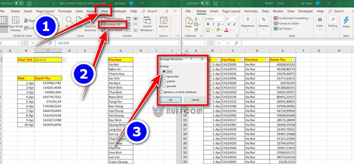 How to Open 2 Excel Sheets and 2 Excel Files at the Same Time