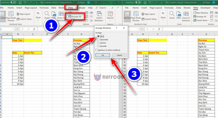 How to Open 2 Excel Sheets and 2 Excel Files at the Same Time