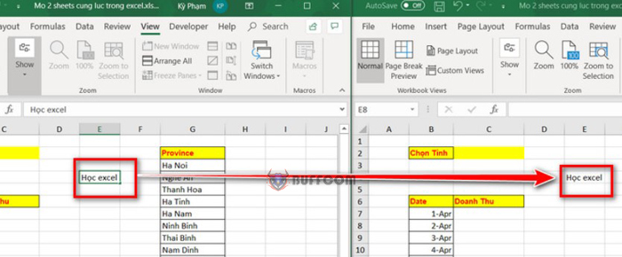 How to Open 2 Excel Sheets and 2 Excel Files at the Same Time