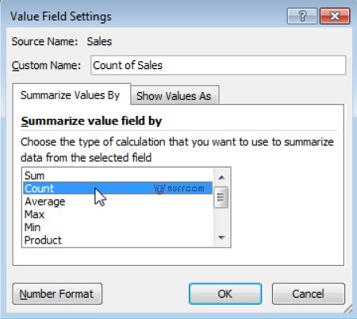 PivotTable in Excel 7