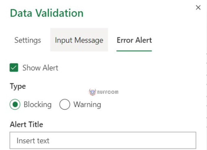 Prevent Excel errors 16