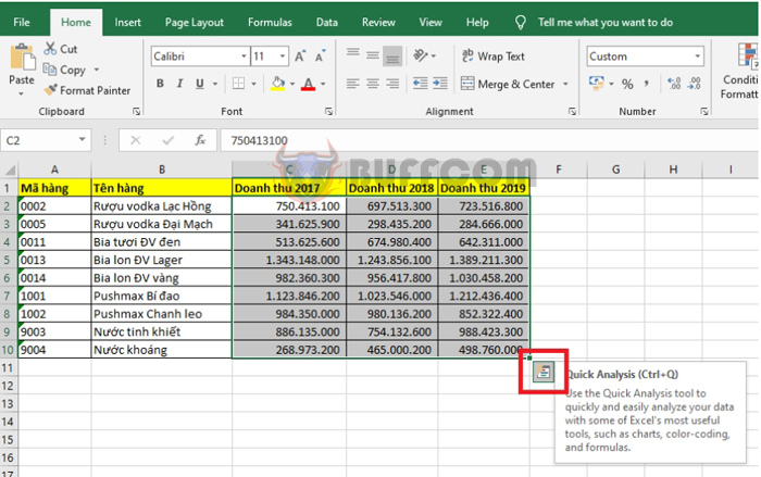 Quick tips for calculating table data in Excel